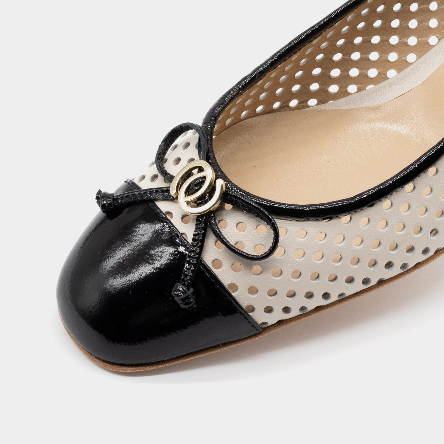 LUCA GROSSI bež crne ženske cipele