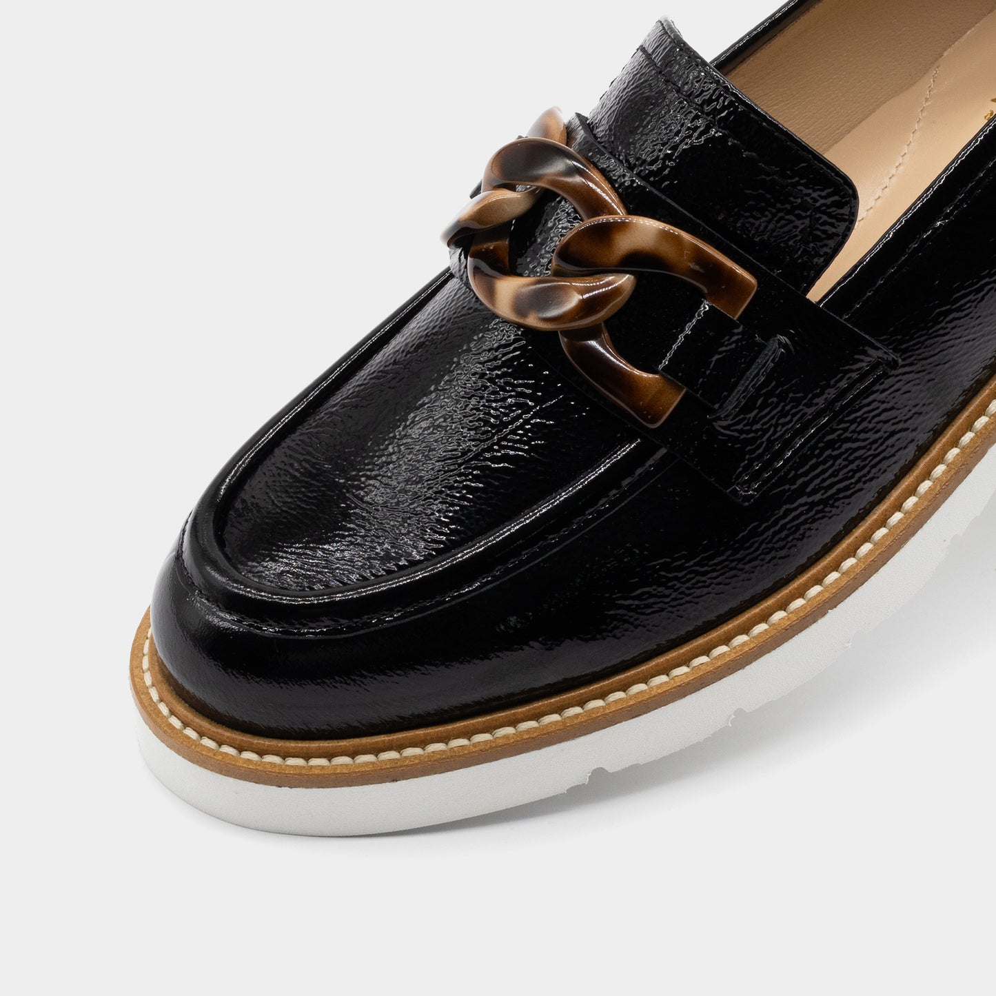 LUCA GROSSI crne lakovane ženske cipele