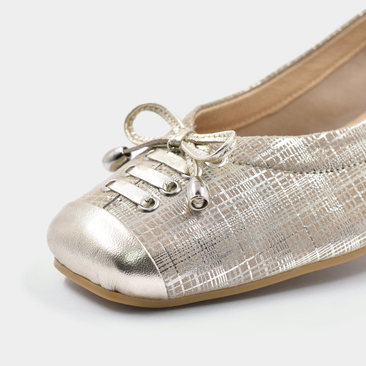 ZIGGY zlatne ženske baletanke