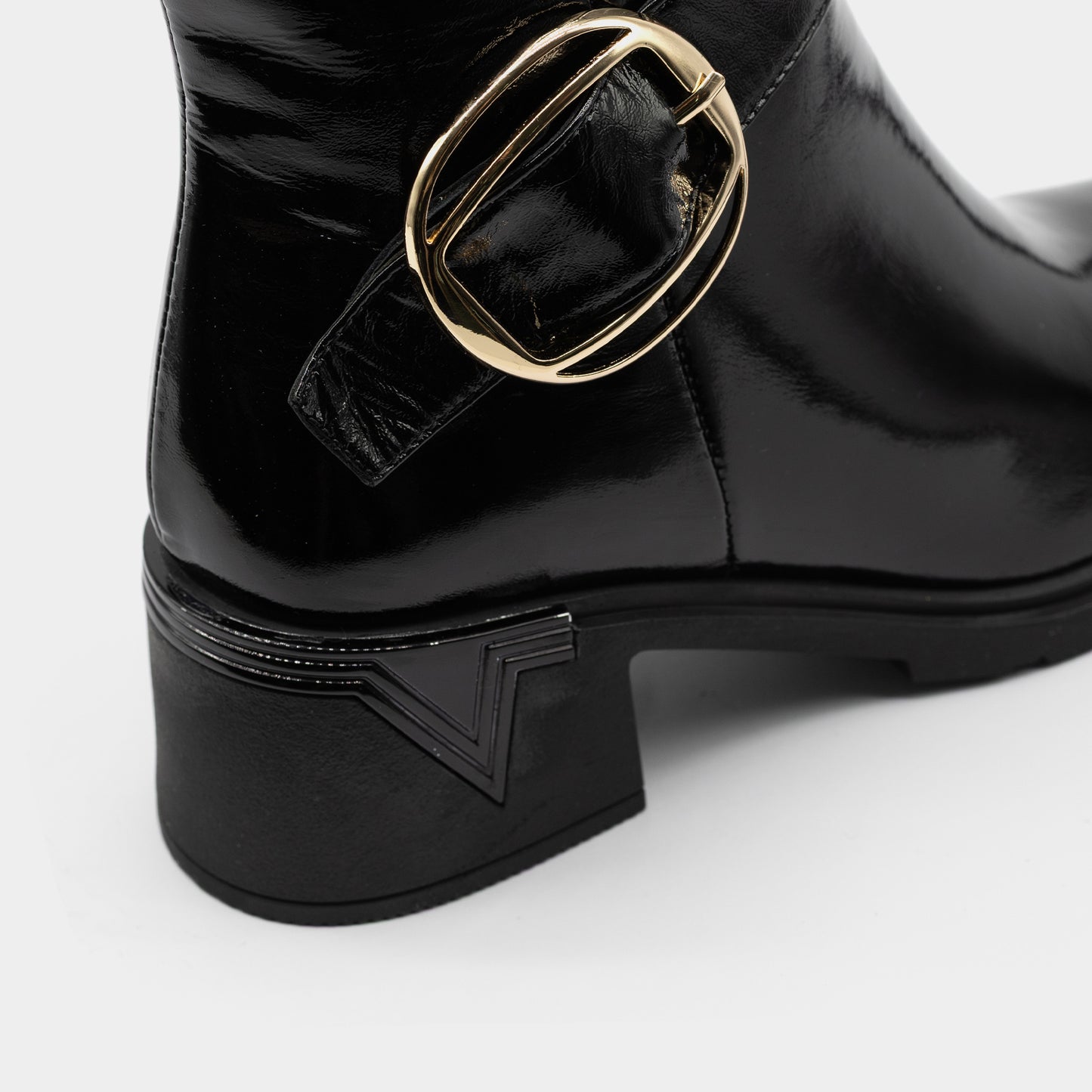 MAGZA crne lakovane ženske gležnjače