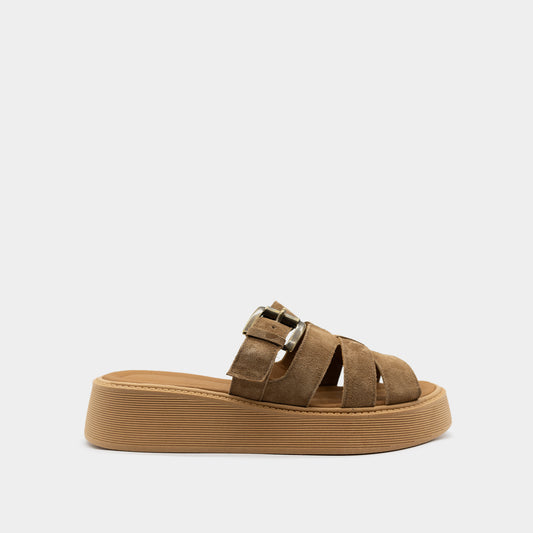 ZIGGY braon ženske papuče