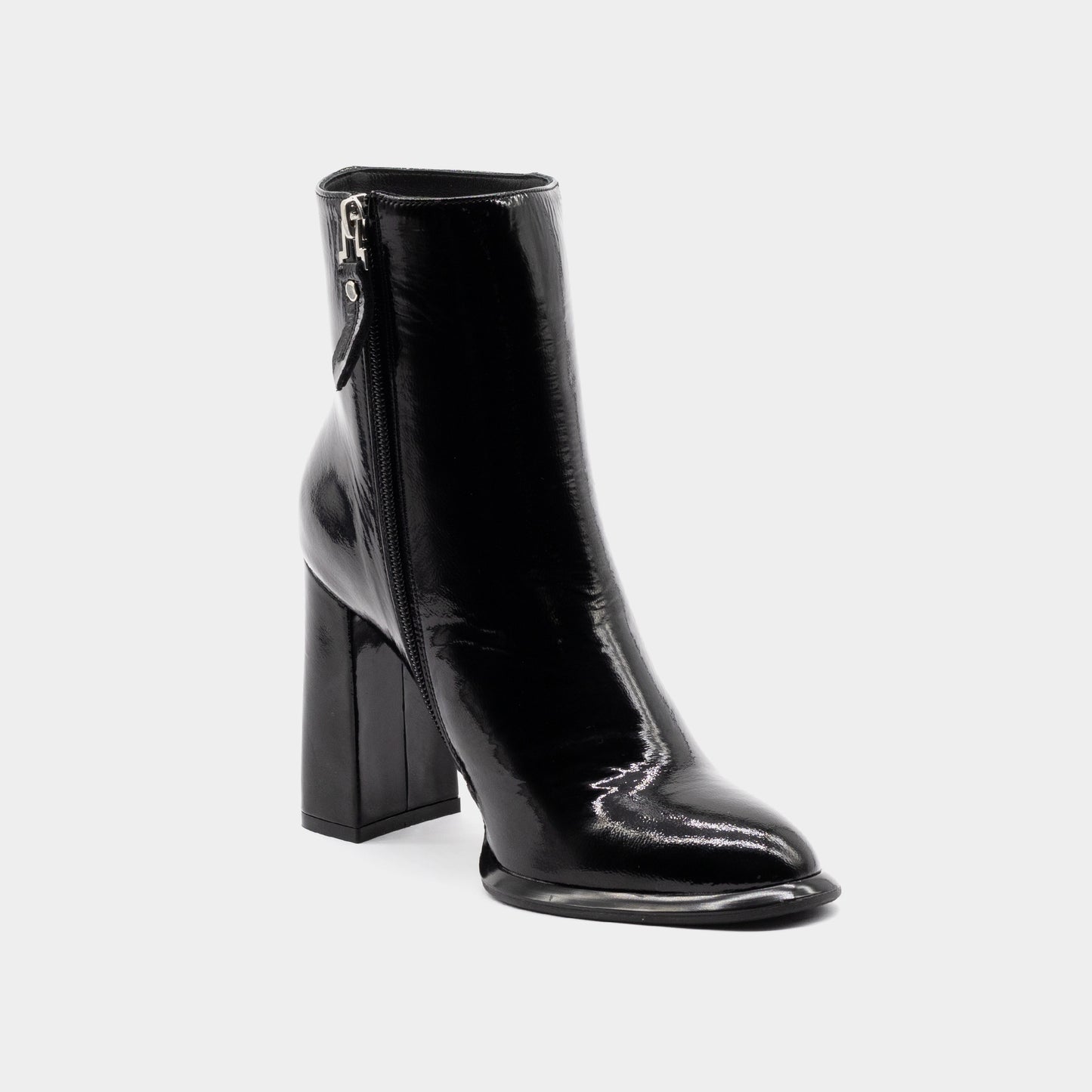 MAGZA crne lakovane ženske gležnjače