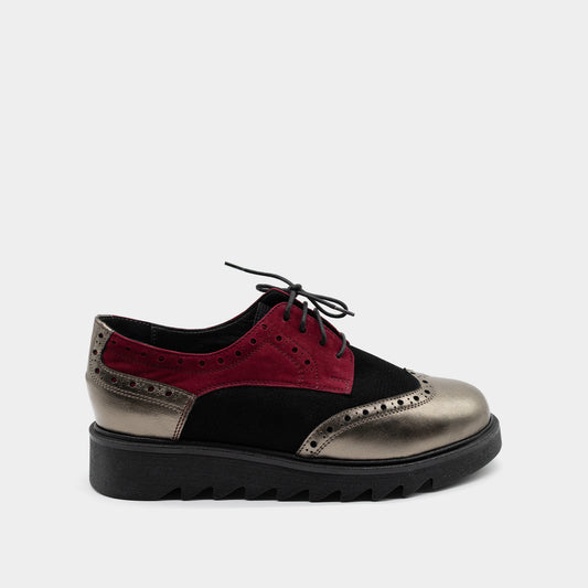 ZIGGY bordo bakarne ženske cipele