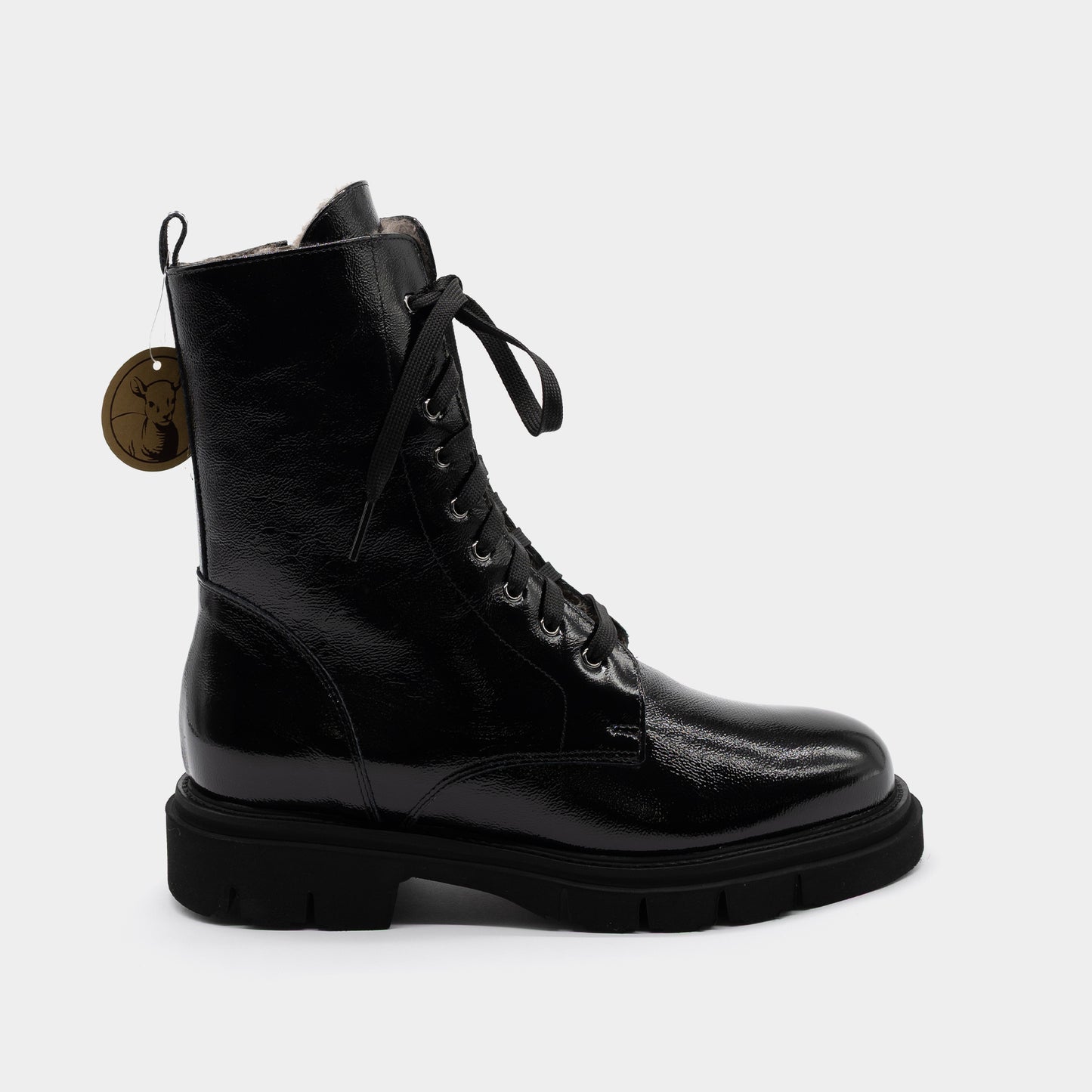 LUCA GROSSI crne ženske čizme sa krznom