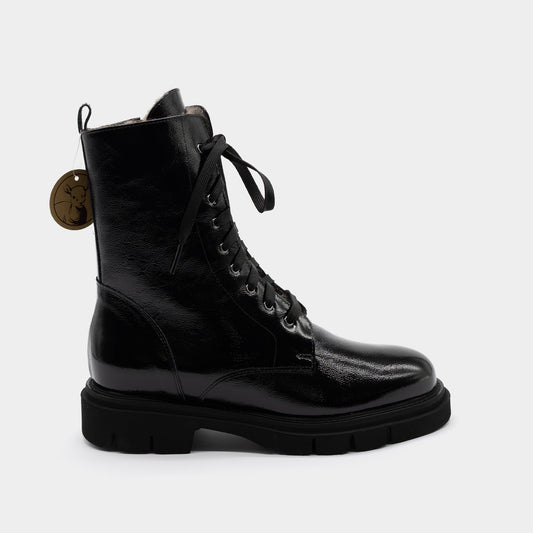 LUCA GROSSI crne ženske čizme sa krznom