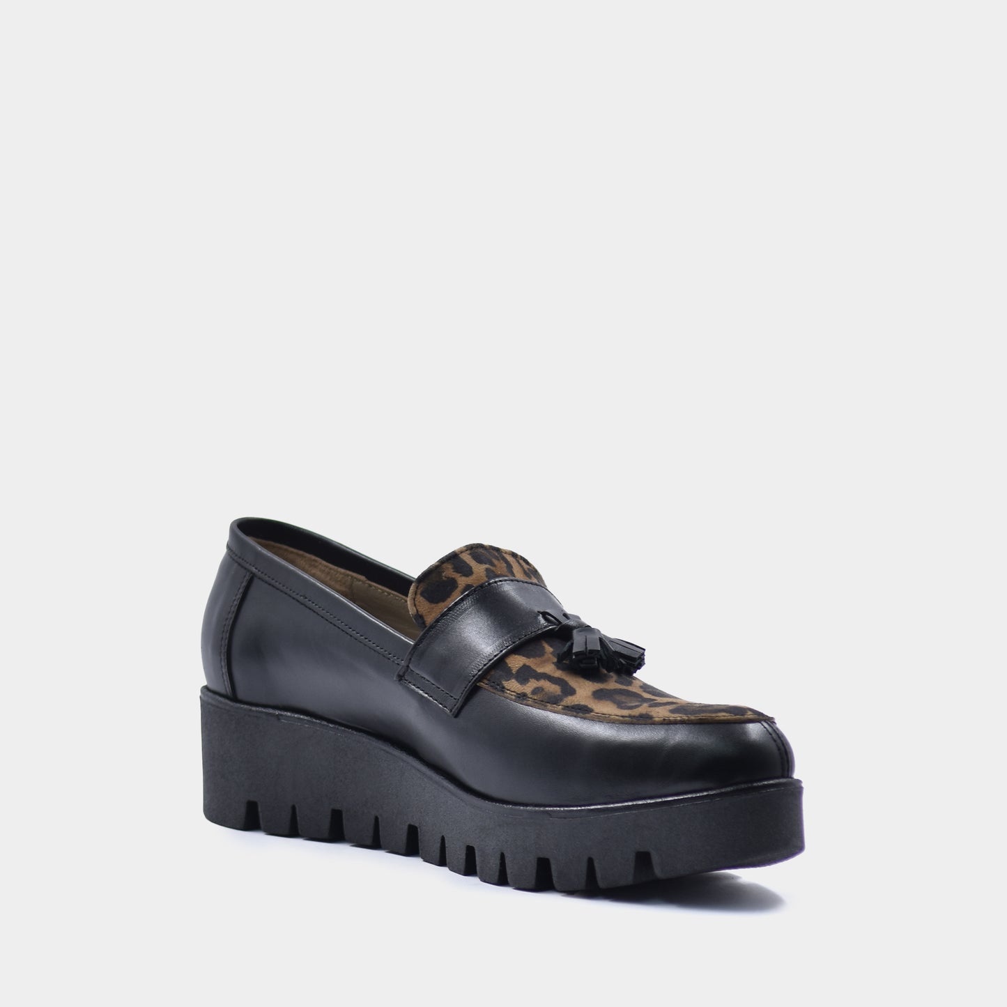 ZIGGY leopard crne ženske cipele