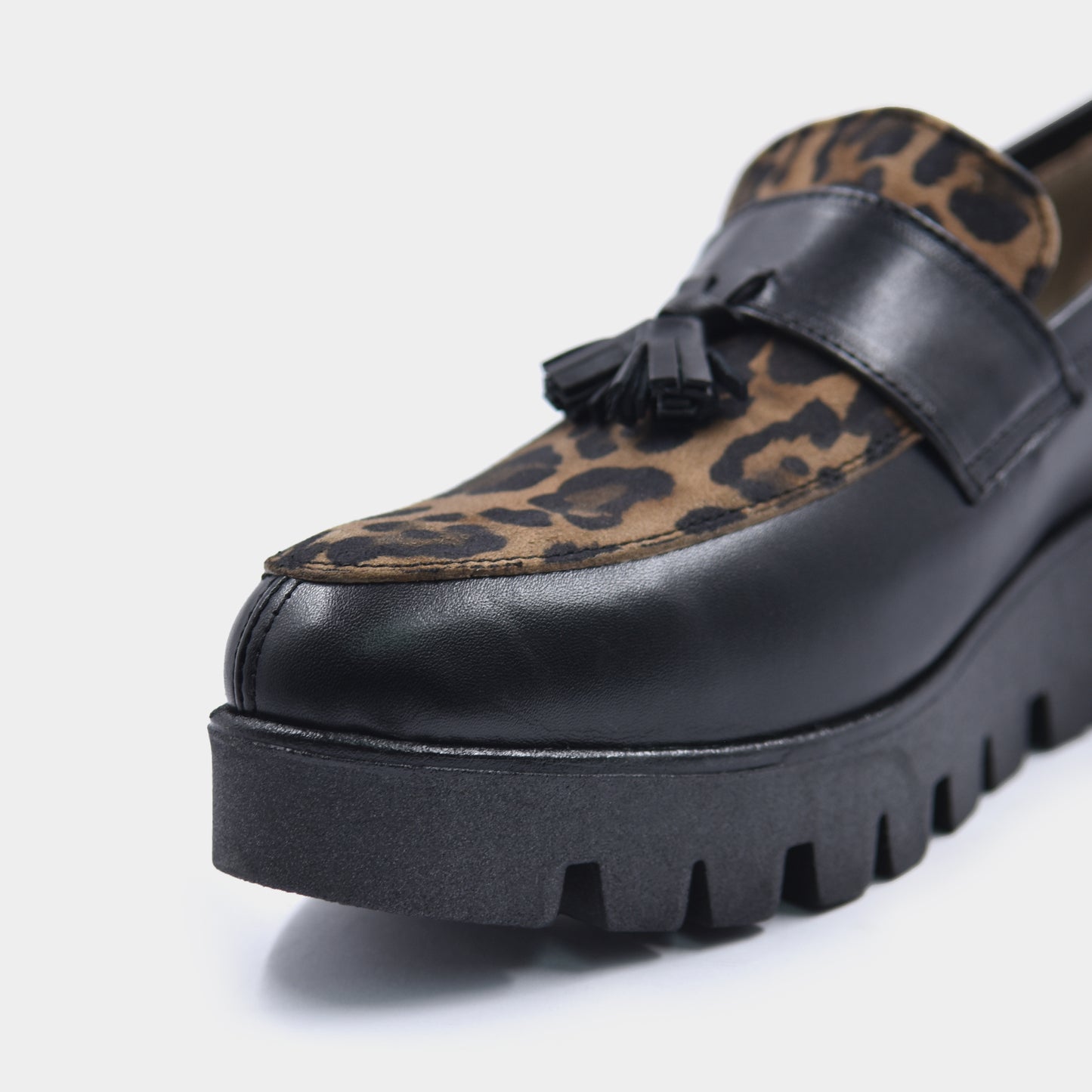 ZIGGY leopard crne ženske cipele